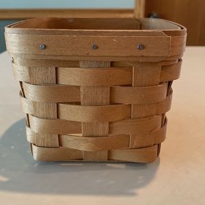 Longaberger Teaspoon Basket with Protector and Product card